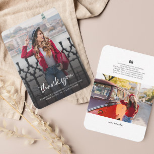 2025 Graduation Photo Grad Thank You Card