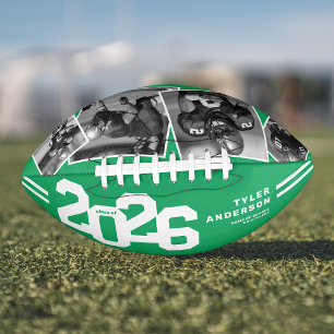 2025 Graduation Senior 4 Photo Green Football