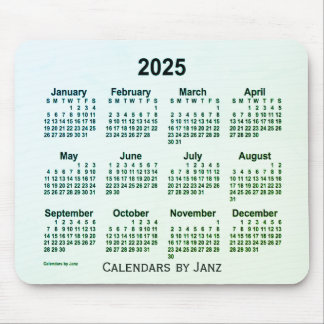 2025 Green Leaf Smoke Calendar by Janz Mouse Pad
