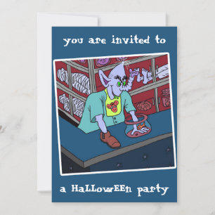 2025 HaLLowEEn party invitation by dalDesignNZ