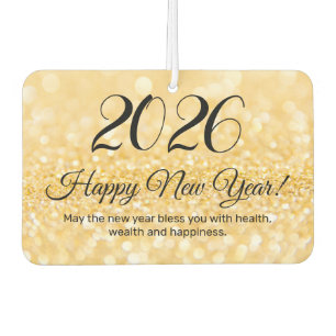 2025 happy new year,gold glitters sparkles air freshener