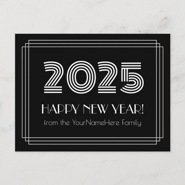 2025 HEUREUSE NOUVELLE ANNÉE ! & Carte postale de  (Devant)