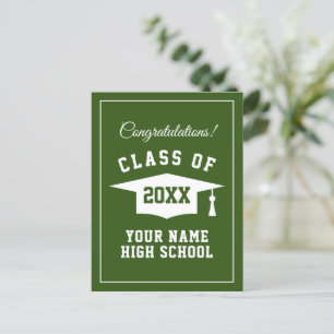 2025 High School grad party personalized postcards