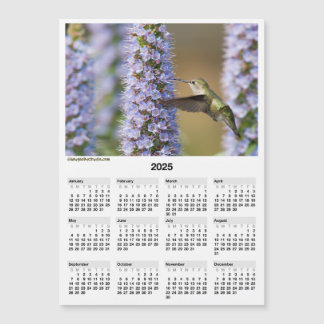 2025 Hummingbird 5x7" Magnetic Mini Calendar