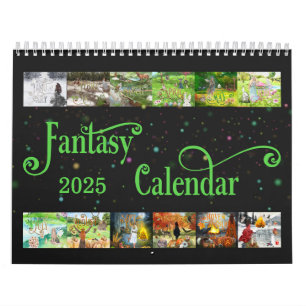 2025 Illustrated Fantasy Calendar Personalize