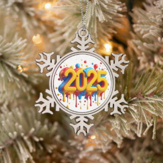 2025 I'M READY SNOWFLAKE PEWTER CHRISTMAS ORNAMENT