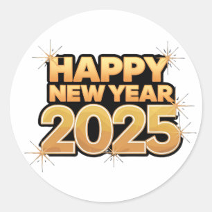 2025 in Every Detail Happy New year Stickers