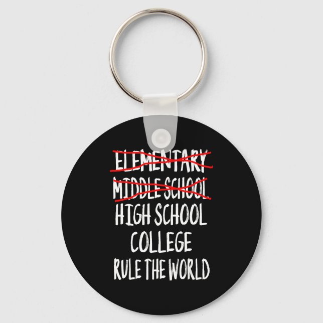 2025 junior high graduation funny middle school keychain (Front)