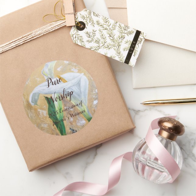 2025 JW convention customizable Classic Round Sticker (Gifting)