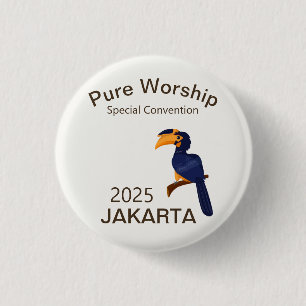2025 JW Special Convention Jakarta Indonesia 1 Inch Round Button