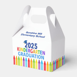 2025 Kindergarten Graduation Custom School Party Favor Box