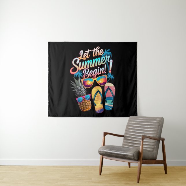 2025 Let The Summer Begin 2025 Summer Vacation Tapestry (In Situ (Horizontal))