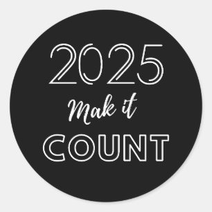 2025 Make It Count Classic Round Sticker