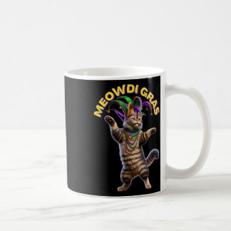 2025 Matching Mens Womans Funny Meowdi Gras Cat Ma Coffee Mug