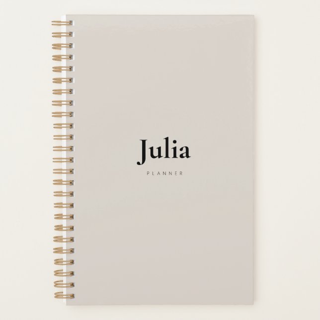 2025 Minimalist Customizable  Planner (Front)