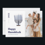 2025 Minimalist Menorah Candle Hanukkah Photo Holiday Card<br><div class="desc">© Gorjo Designs. Made for you via the Zazzle platform.

// Need help customizing your design? Got other ideas? Feel free to contact me (Zoe) directly via the contact button below.</div>