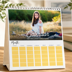 2025 Modern Create Your Own Custom Family Photo Calendar