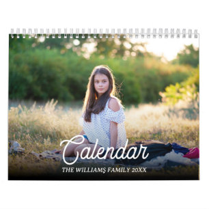 2025 Modern Create Your Own Custom Family Photo Calendar