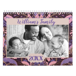 2025 Modern Custom Family Photo Create Your Own  Calendar