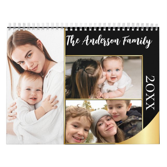 2025 Modern  Custom Photo Create Your Own Family  Calendar (Cover)