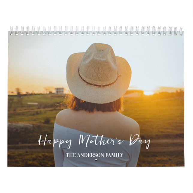 2025 Modern Custom Photo Create Your Own Family  Calendar (Cover)