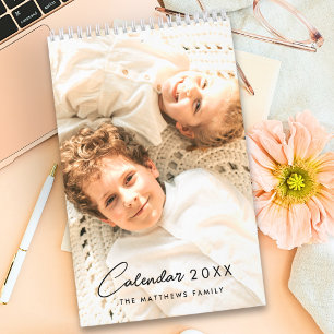 2025 Modern Custom Photo Create Your Own Family Calendar