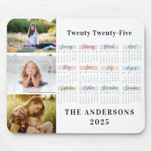 2025 Modern Family 4 Photo Collage Custom  Mouse Pad