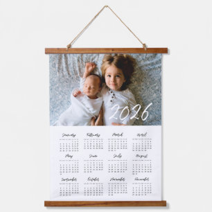 2025 modern family photo calendar hanging tapestry