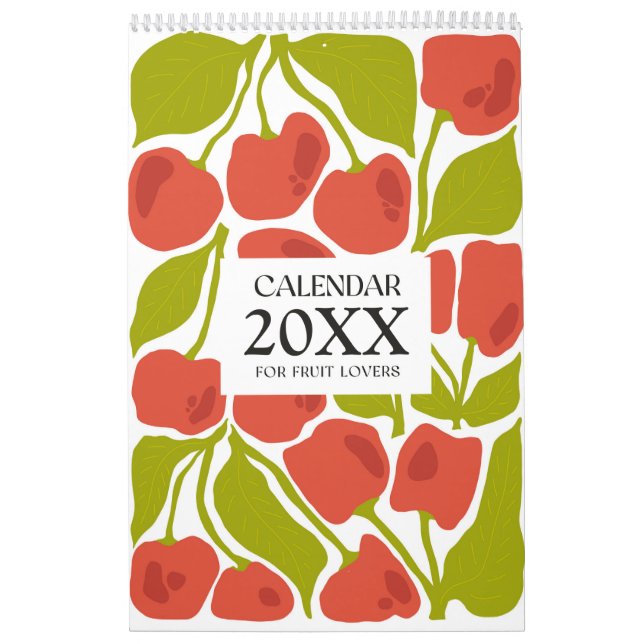 2025 Modern Fruit Illustrations Wall Calendar (Cover)
