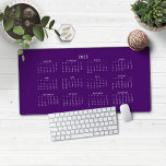 2025 Modern Royal Purple Calendar Desk Mat<br><div class="desc">🌟This is for 2025🌟
2025 Royal Purple Calendar Desk Mat Mouse Pad. This version is in chic Royal Purple,  but the colours can easily be customized! Please contact us at cedarandstring@gmail.com if you need assistance with the design or matching products.</div>