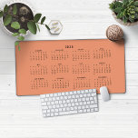 2025 Modern Terracotta Rust Orange Calendar Desk Mat<br><div class="desc">🌟This is for 2025🌟
2025 Modern Terracotta Rust Orange Calendar Desk Mat Mouse Pad. This version is in chic earthy orange,  but the colours can easily be customized! Please contact us at cedarandstring@gmail.com if you need assistance with the design or matching products.</div>