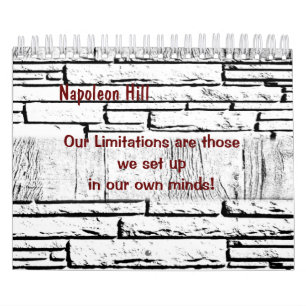 2025 Napoleon Hill, Our Limitations  Calendar