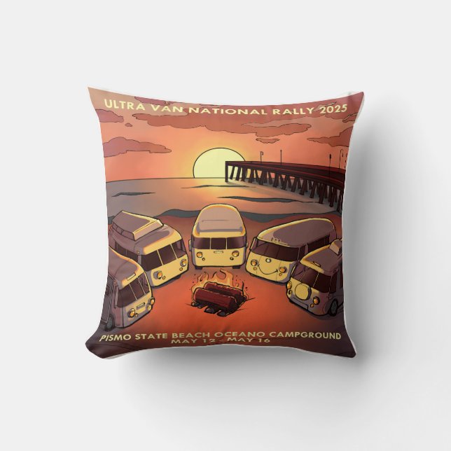 2025 National Rally logo pillow (Front)