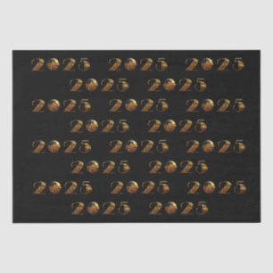 2025 New Year-Ball-NYC Gold- Tissue Paper