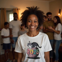 2025 New Year Celebration Cat Unisex Softstyle