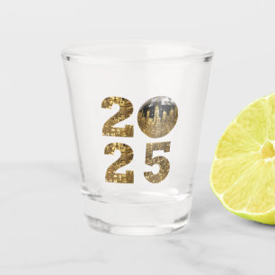 2025 New Year Party-Ball-NYC Gold- Shot Glass