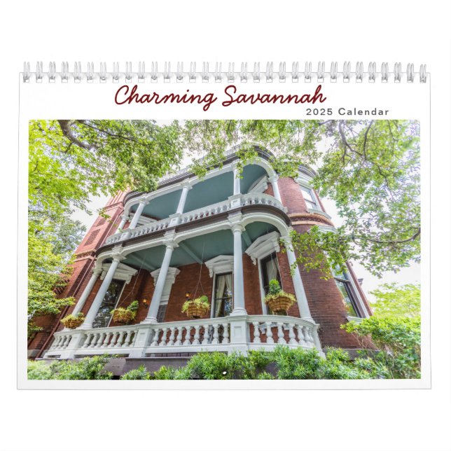 2025 Nouveau Calendrier de Savannah de Charme (Protection)