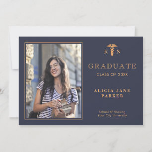 2025 Nursing school graduation modern photo Announcement