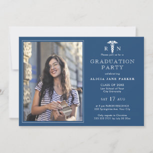 2025 Nursing school graduation modern photo Invitation