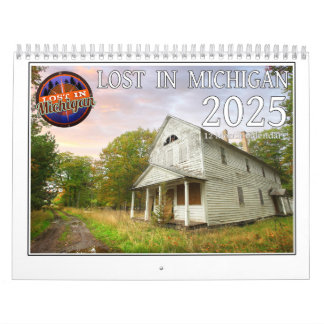 2025 Perdu Dans Le Calendrier Mur Du Michigan
