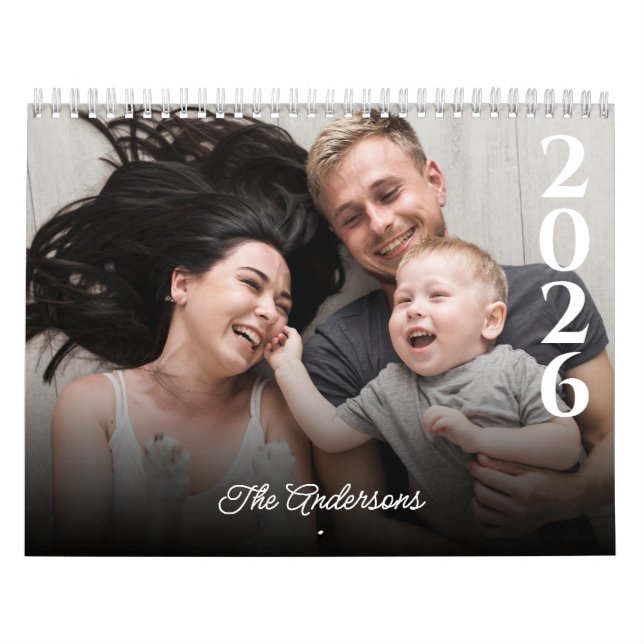 2025 Personalized Calendar Custom Photos & Text (Cover)