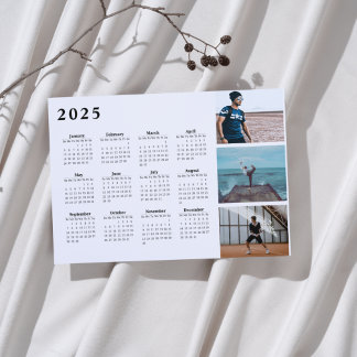 2025 Personalized Photo Collage Calendar Magnet
