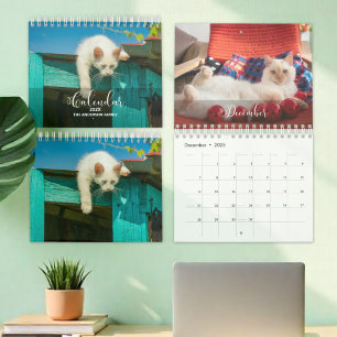 2025 Pet Custom Photo Chic Calligraphy Calendar