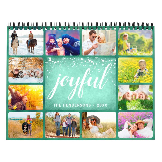 2025 Photo Calendar Family Name Green (Cover)