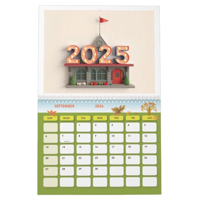 2025 Premium Wall Calendar – Stylish & Functional (Sep 2026)