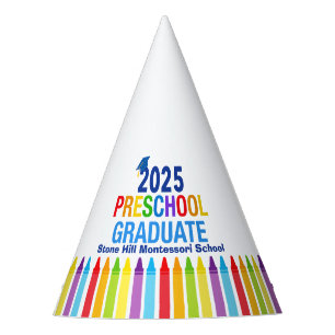 2025 Preschool Graduate Cute Custom Graduation Party Hat