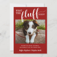 2025 Ruff Year What the Fluff Funny Dog Photo