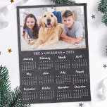 2025 Rustic Photo 12 Month Full Year Calendar Holiday Card<br><div class="desc">2025 Photo Calendar Cards - Send New Year Greetings or include in your Christmas cards, these 5x7 photo calendar cards are perfect as Christmas and New Year cards to family and friends. Perfect to highlight or circle special family dates, anniversaries, birthdays, and reunions. Personalize these full year photo calendar cards...</div>