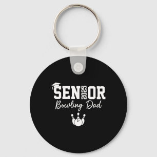 2025 Senior Bowling Dad Bowling Player Cl Of 2025 Keychain