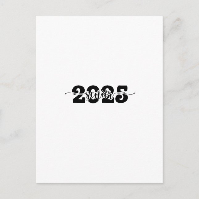  2025 Senior Graduation Class of 2025 School  Holiday Postcard (Front)